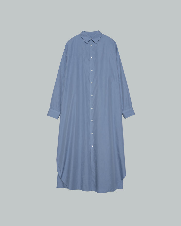 Botanical Dyed Broad Oversized Regular Collar Dress
