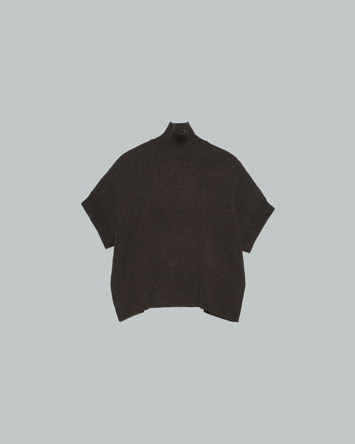 Linen Solotex S/S Mock Neck Knit