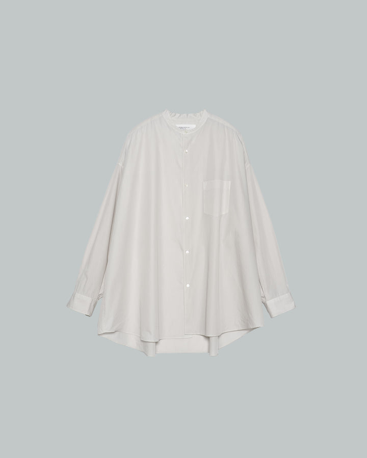 Botanical Dyed Broad L/S Oversized Band Collar Shirt
