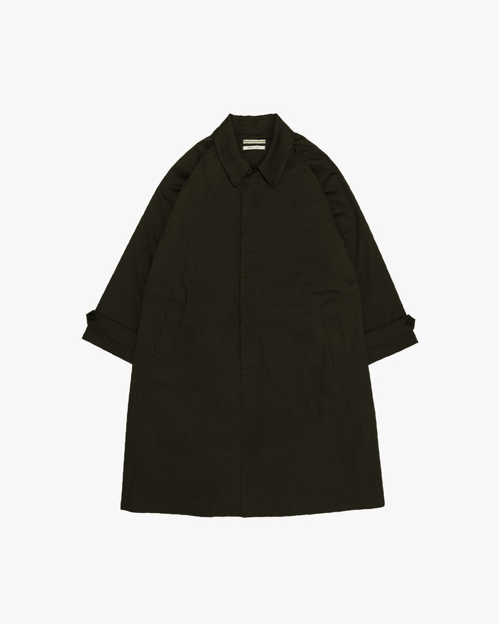 OVERSIZED TRENCH WITH LEATHER PATCH