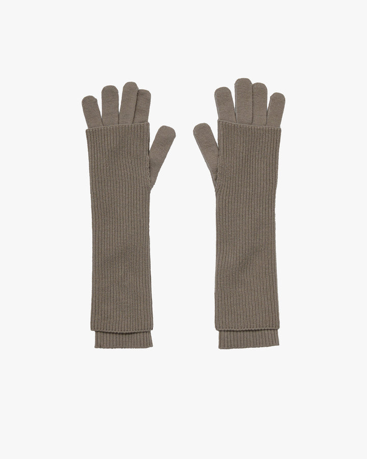 -SALE- Mercerized Fine Wool Knit Layered Gloves