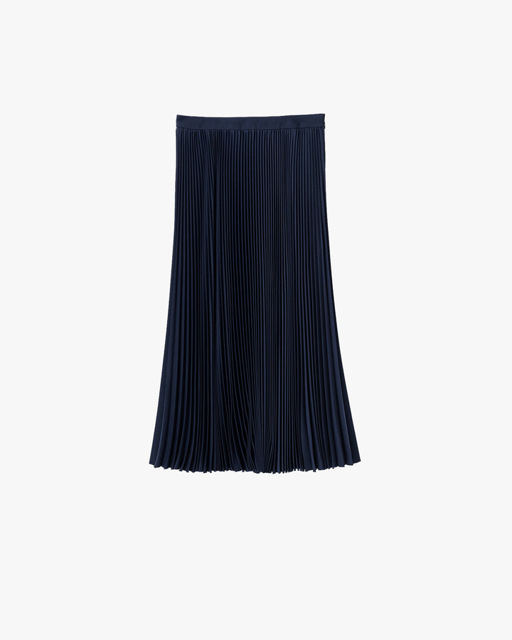 Satin Pleats Skirt