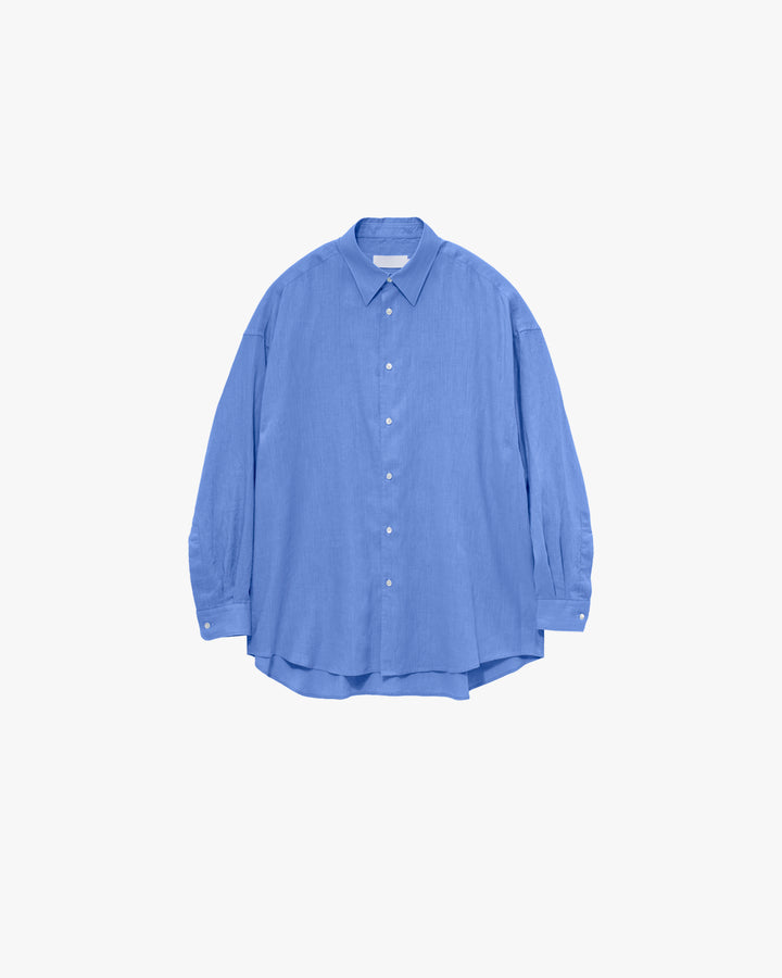 Linen L/S Oversized Regular Collar Shirt