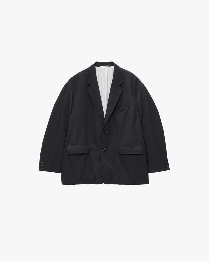 Fulled Wool Twill Oversized Jacket