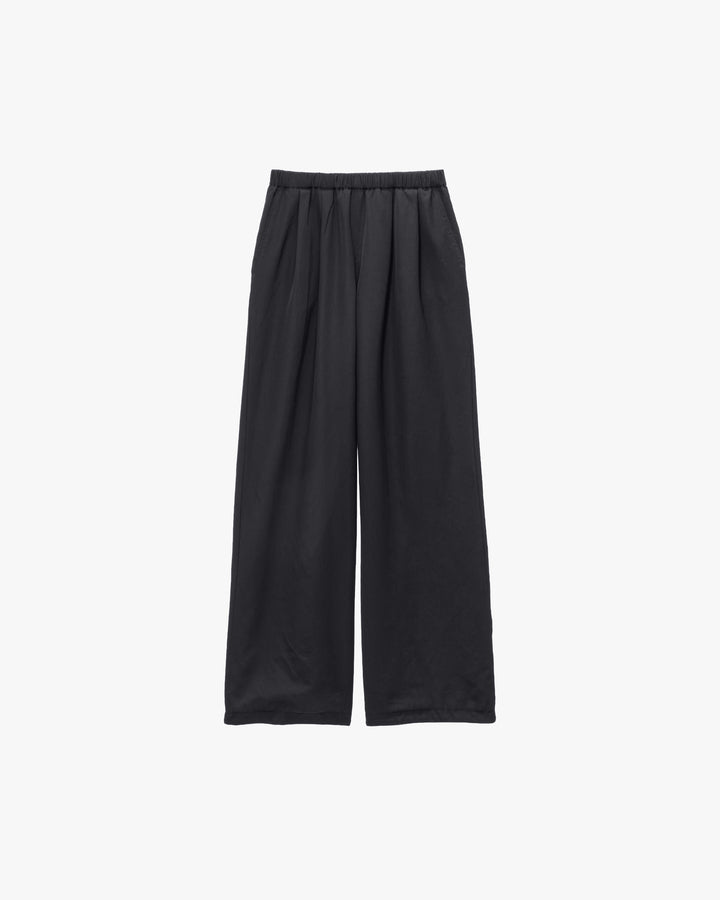 Fulled Wool Twill Easy Wide Pants