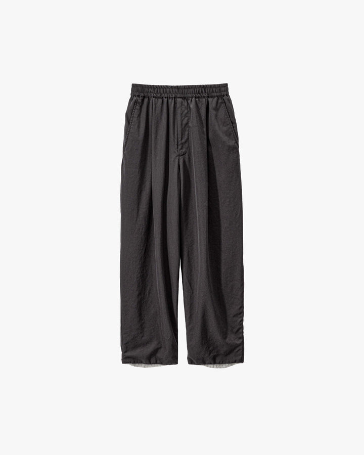 Fulled Wool Twill Wide Easy Pants