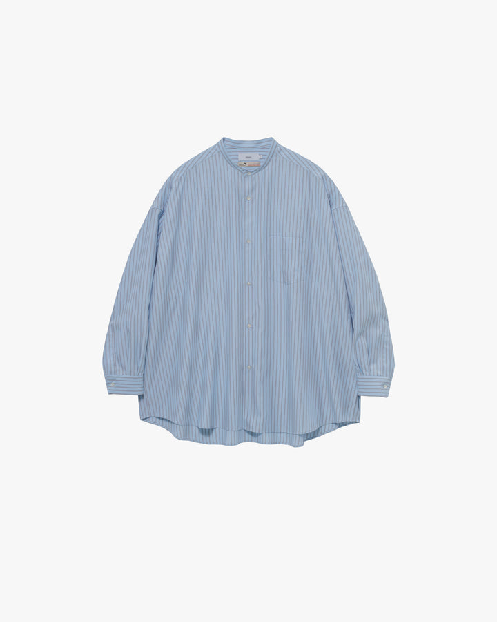 SIDOGRAS L/S Oversized Band Collar Shirt