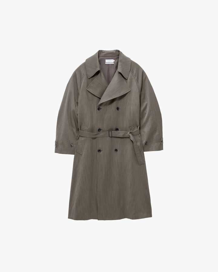 Melange Pique Insulated Trench Coat