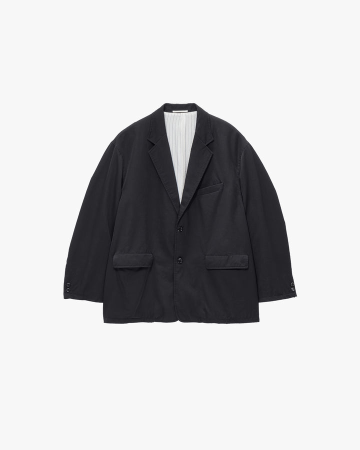 Fulled Wool Twill Oversized Jacket