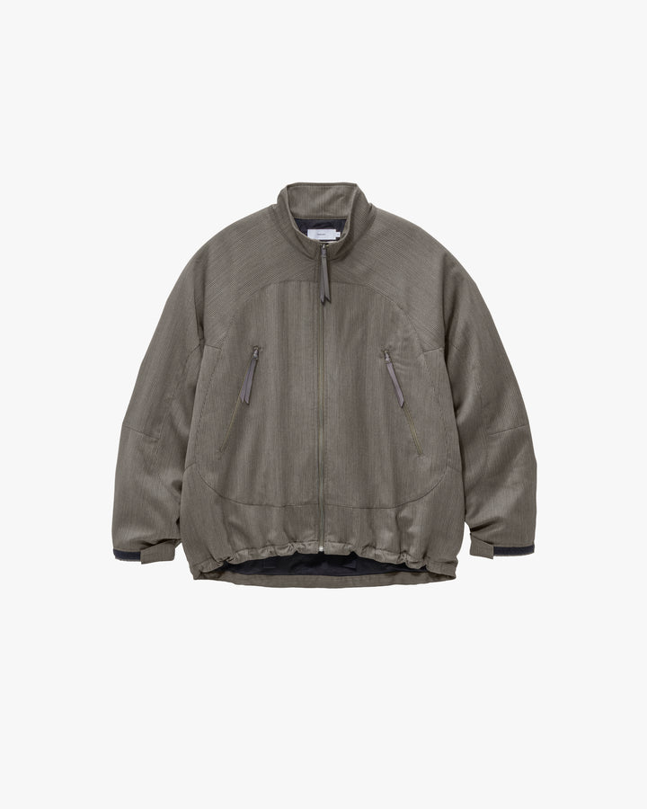 Melange Pique Zip-up Stand Collar Jacket