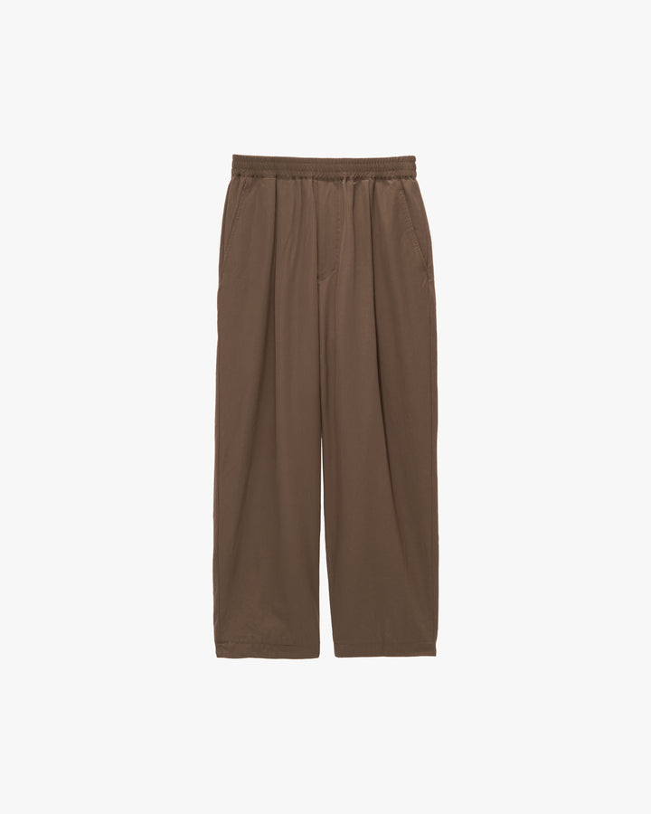 Fulled Wool Twill Wide Easy Pants