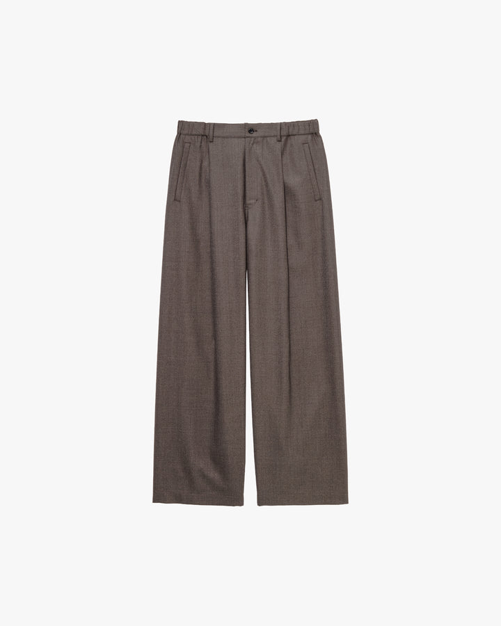 Melange Matt Worsted Side Seamless Trousers