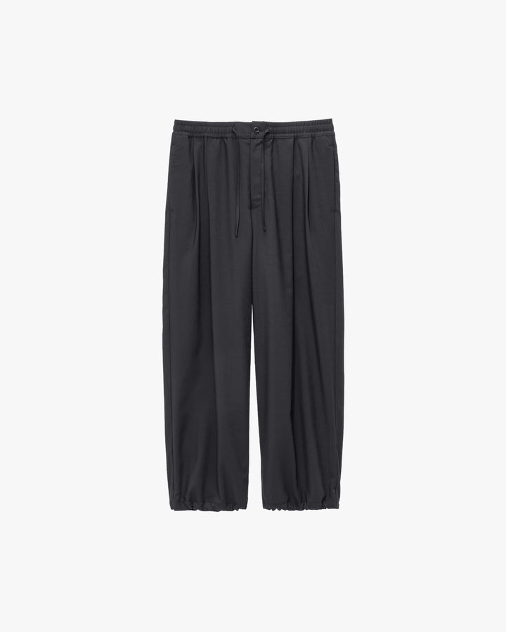Wool Hopsack Drawstring Track Pants