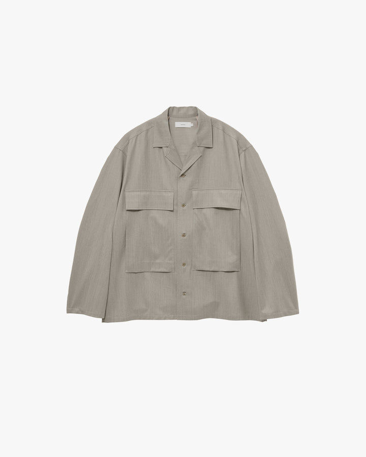 Fine Wool Saxony Fatigue Shirt