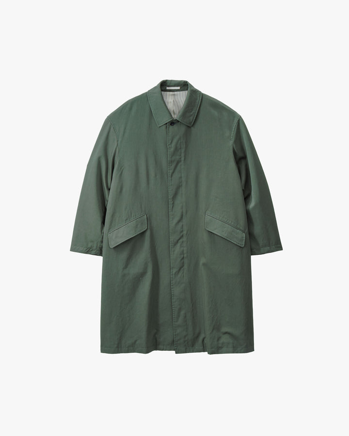 -SALE- Fulled Wool Gabardine Oversized Bal Collar Coat