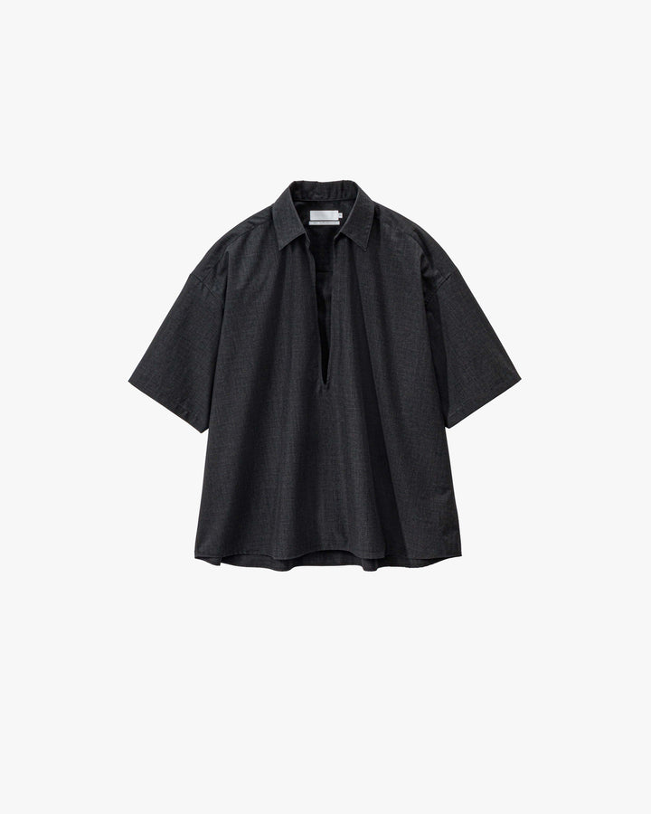 Fine Wool Heather S/S Skipper Shirt