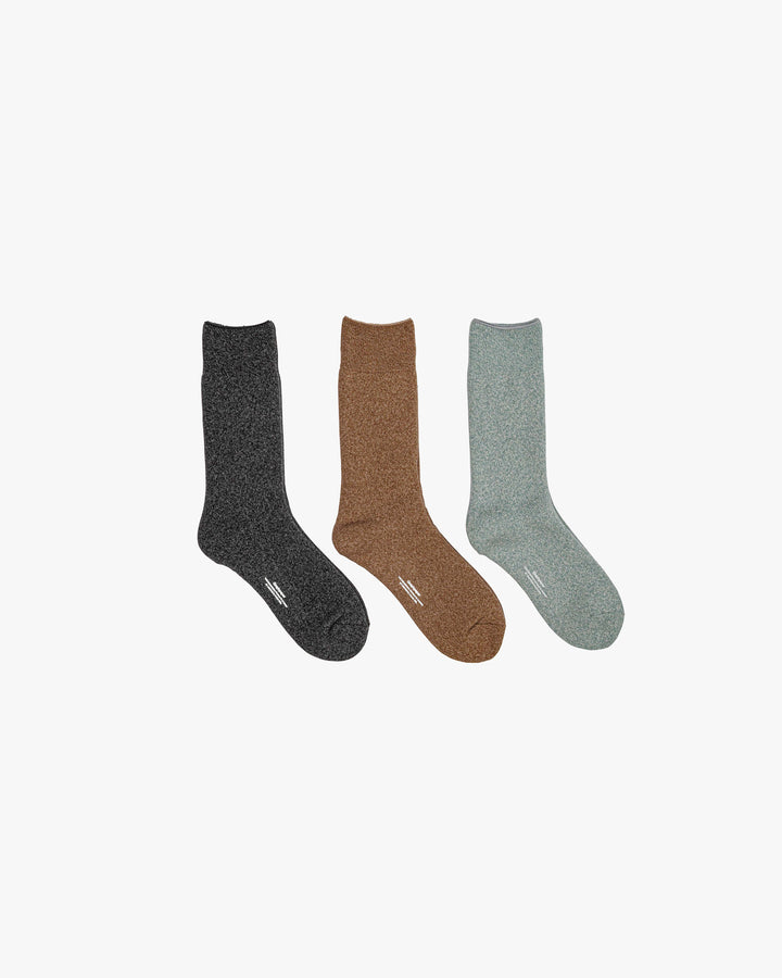 Graphpaper 3-Pack Melange Socks