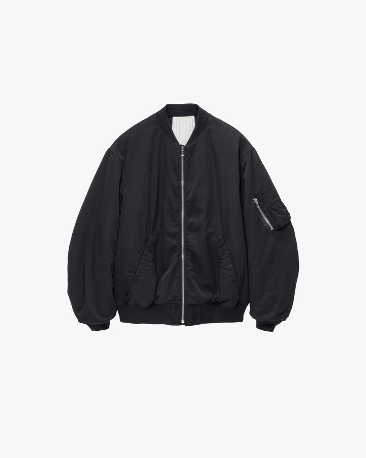 Fulled Wool Twill Flight Jacket