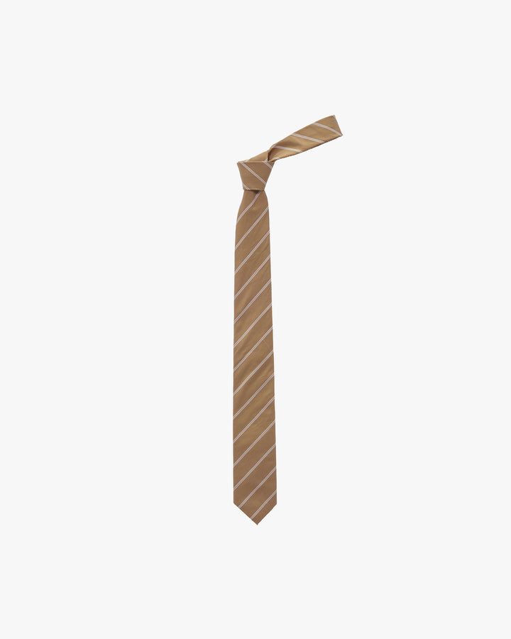 SIDOGRAS Brown Stripe Necktie