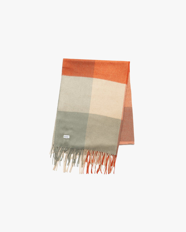 Cashmere Block Check Stole