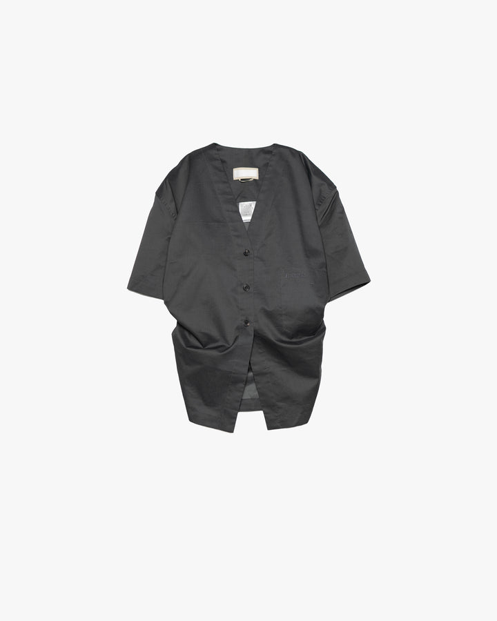 -SALE- VISCOSE BLEND BLOUSE WITH A TWISTED BACK