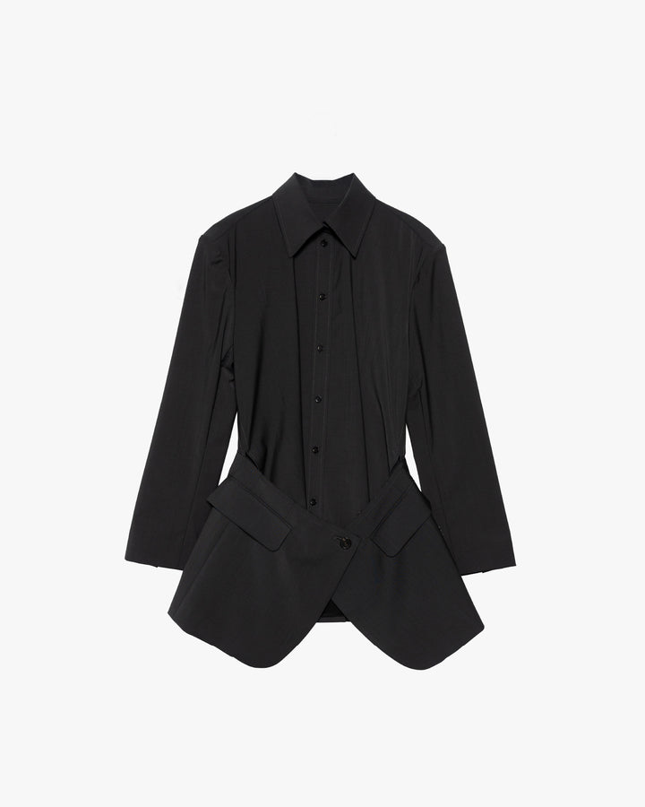 BLOUSE WITH SUITING DETAIL