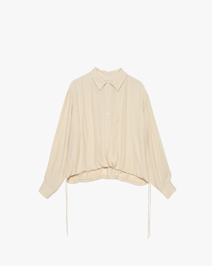 LAYERED BLOUSE WITH TUCKED HEM