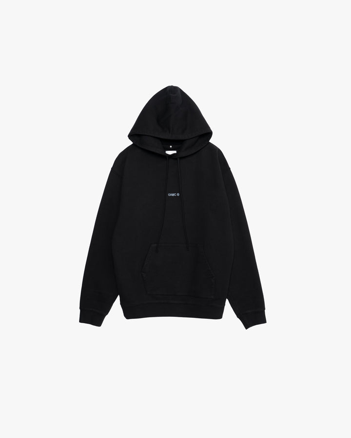-SALE- BLACK HOODIE WITH PRINTED PATCH
