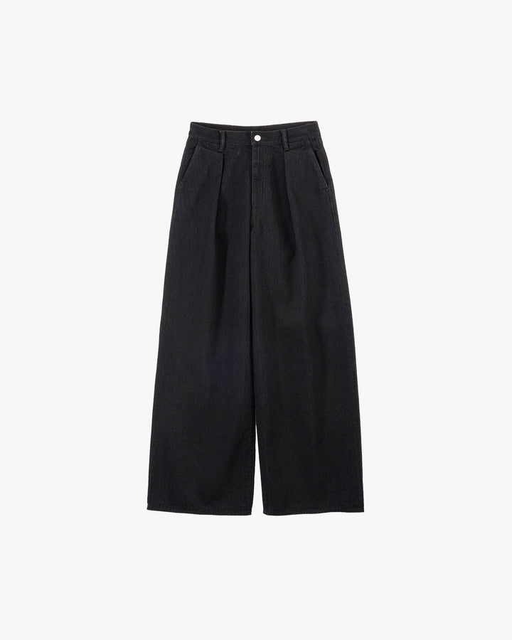 Selvage Denim Two Tuck Wide Pants