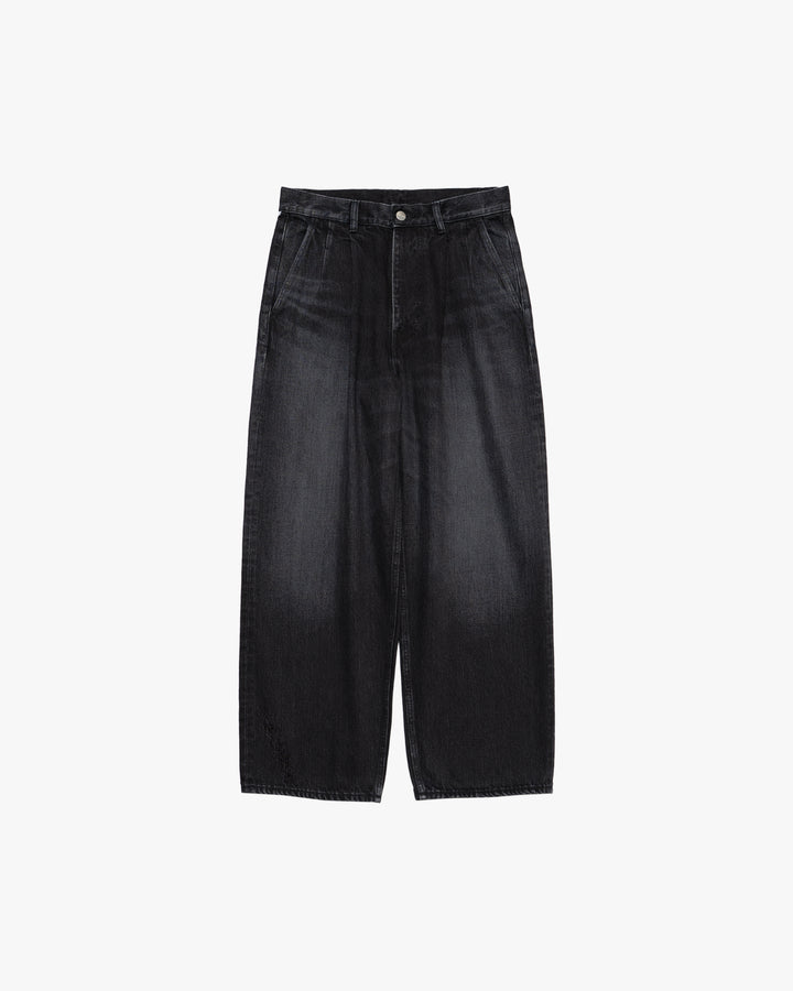 Selvage Denim Two Tuck Pants -DARK FADE-